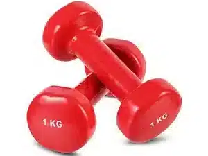 1kg Vinyl Dumbbell Pair | Non-Slip Coated Hand Weights | Fitness mart