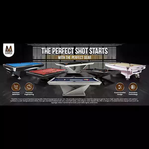 Brand New American Style Billiard-Pool Tables-Full Set - Image 5