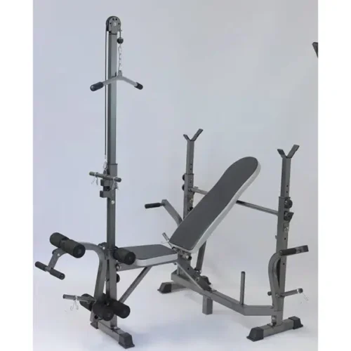 Weight bench with Lat pull down