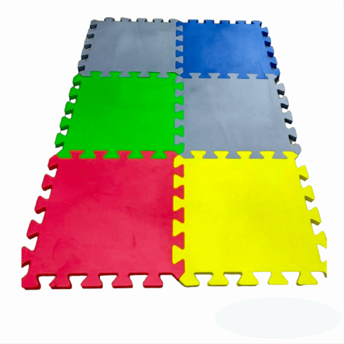 Rubber Gym Floor Mat Colorful Puzzle System 20"/20"Inch 1" Best Quality