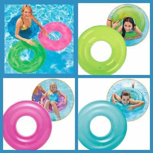 Intex 24" Inflatable Transparent Ring Swimming Tube