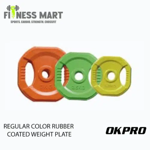 OKPRO Regular Color Rubber Coated Weight Plate