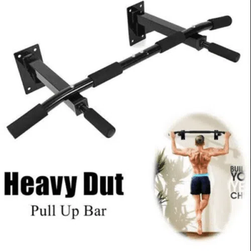 Wall Mounted Pull Up Chin Up Bar-Black