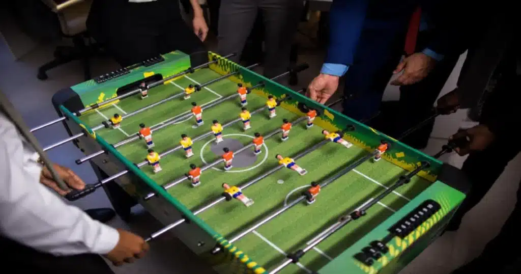 how many players are on a foosball table