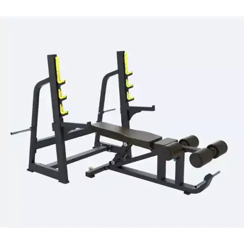 Premium Professional Flat/Incline/Decline Bench Press + Squat Rack + Abdominal Bench Flat-Incline-Decline BODY CHARGE USA-D12+D26+D29
