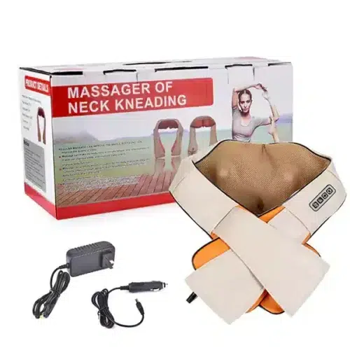 Deep Kneading Neck Massager with Heat - Shiatsu Neck Back and Shoulder Massager for Home Office Use Corded Electric - Great Christmas Gift Idea