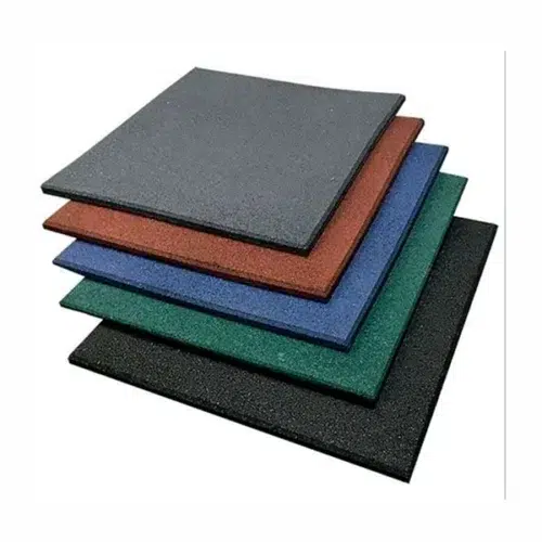 Rubber Gym Floor Mat 20 Inch by 20 Inch Thickness 20mm