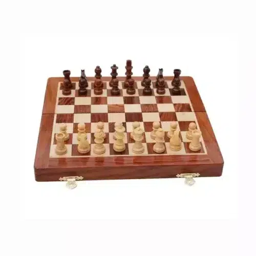 Wooden Chess Board 18" (3 In 1)