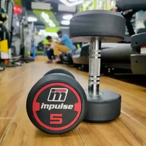 Impulse Comfortable Rubber Fixed Dumbbell