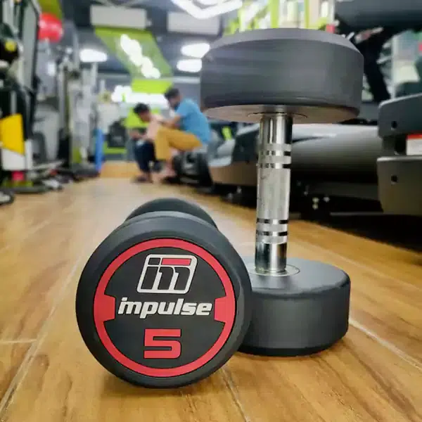 Impulse Comfortable Rubber Fixed Dumbbell