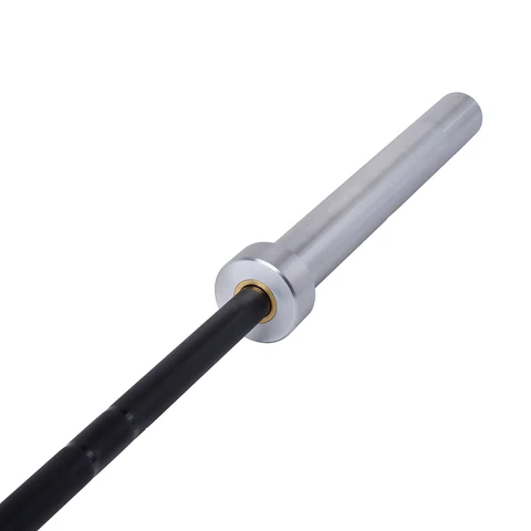 OEMMEBI 86 Inch Olympic Barbell (Black, 20KG) - Image 2