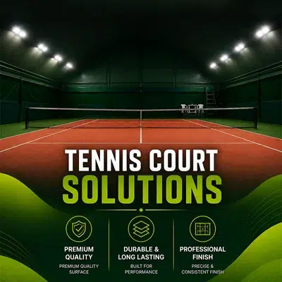 Professional Tennis Court Solutions with PP Tiles, Court Paint and Sports Flooring Systems