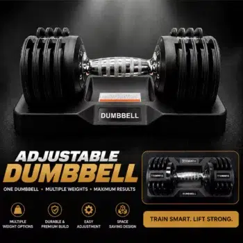 11.3KG Adjustable Dumbbell – Quick Weight Selection Home Gym Dumbbell