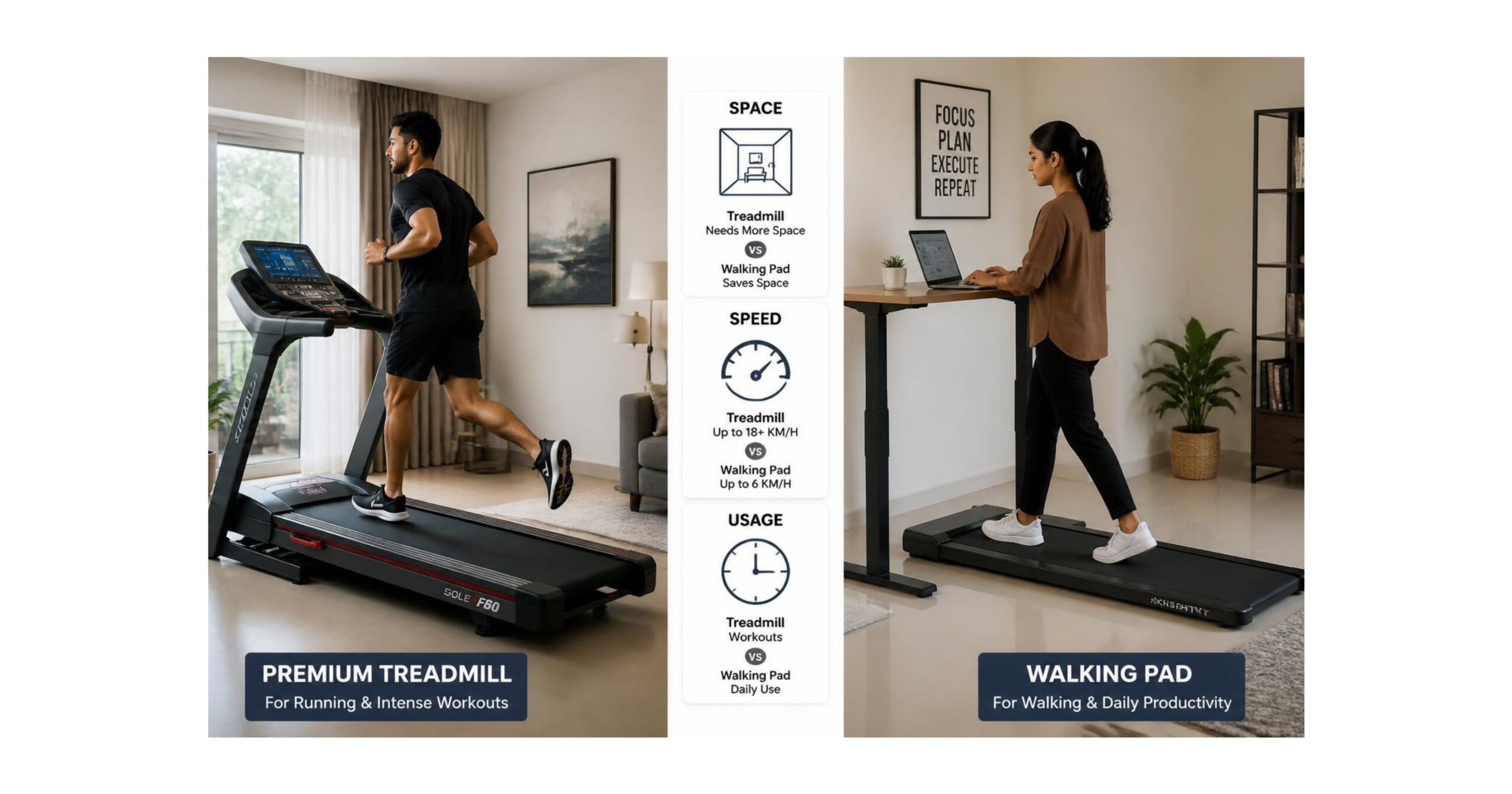 treadmill vs walking pad