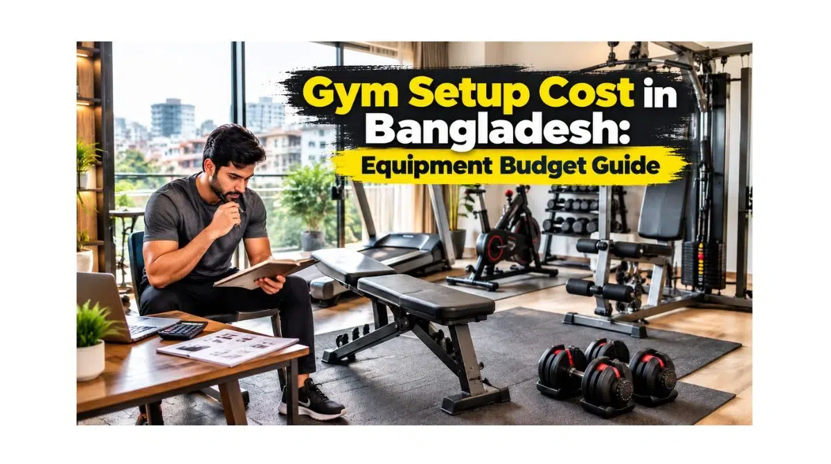 Gym setup cost in Bangladesh with home fitness equipment