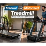 Manual vs motorized treadmill comparison in a home gym
